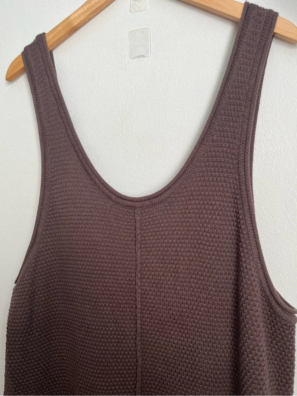 Free People Beach Hailee Sweater Jumpsuit Brown Overalls Slouchy - Picture 5 of 12